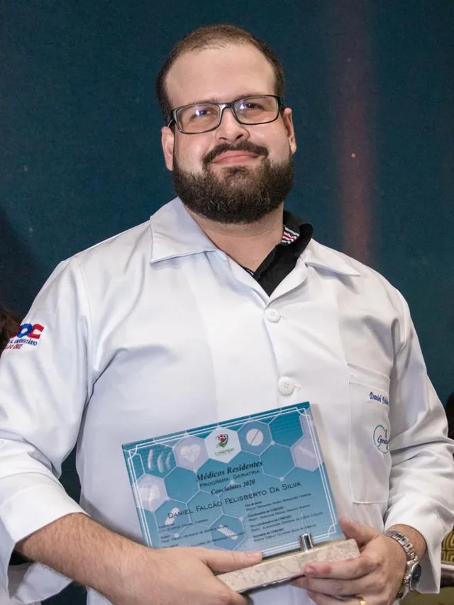 Dr. Daniel Felisberto na conclusão da residência em Geriatria